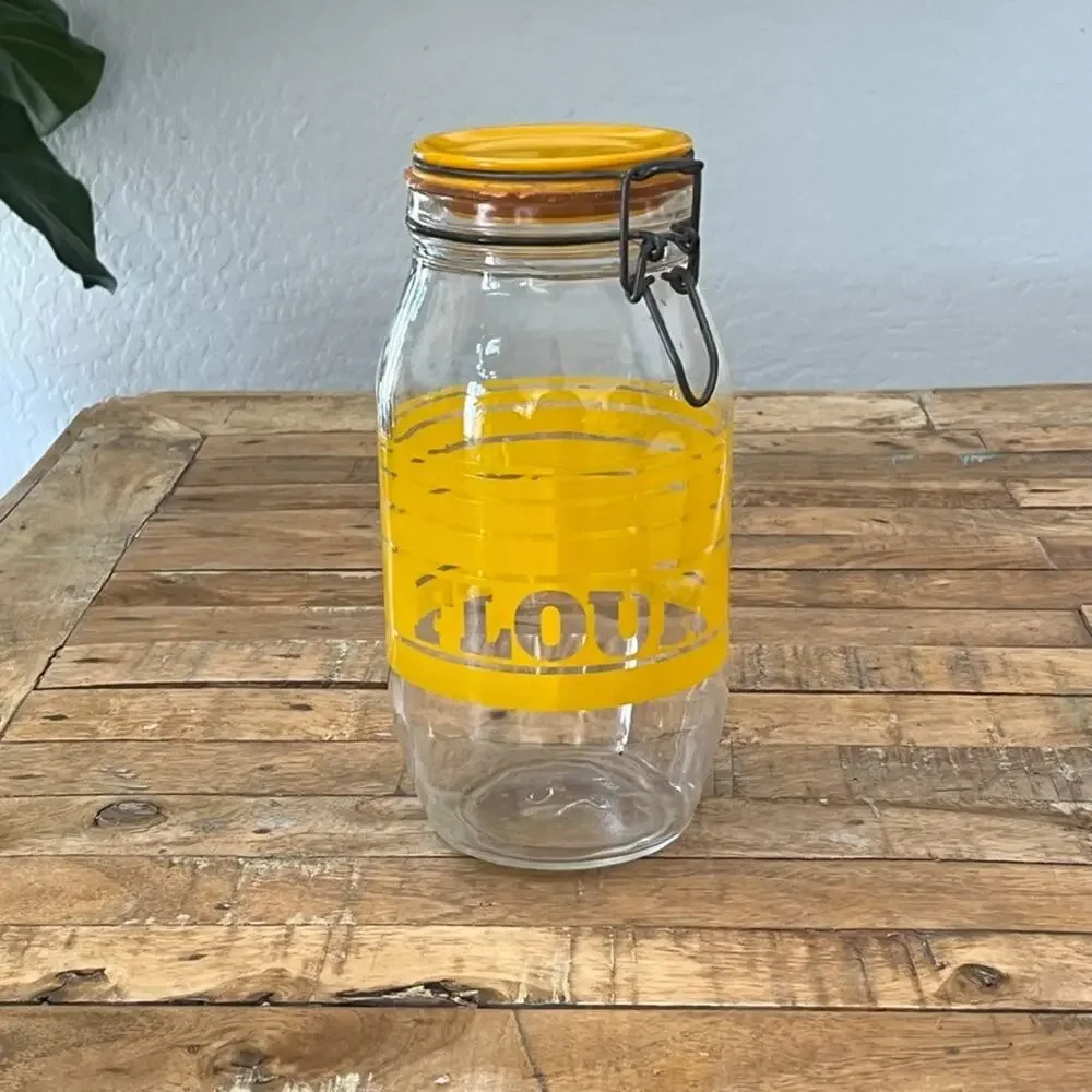 Glass Flour Canister 10